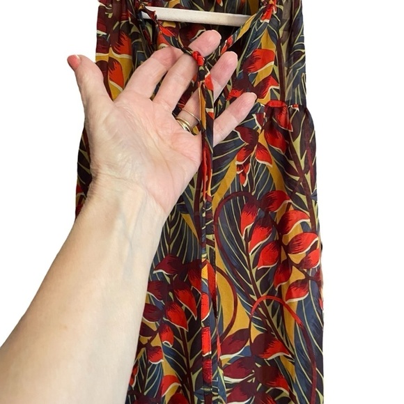 Molly Bracken Colorful Bright Leaf Top - Size Large-Sleeveless - Picture 5 of 9